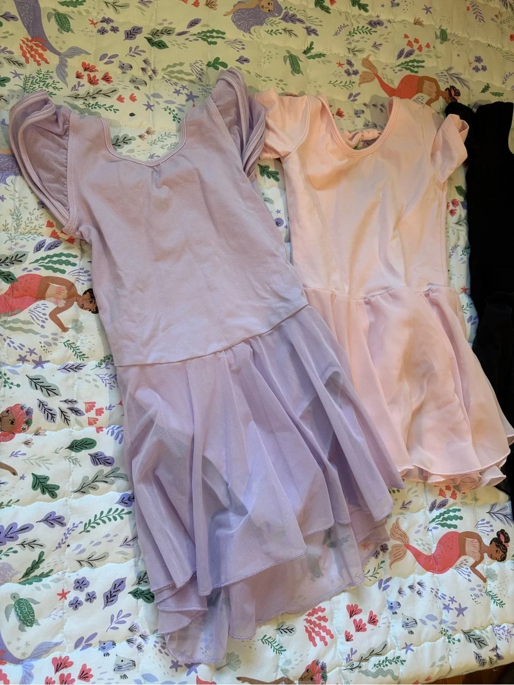 Girls' Sleeveless Tulle Dress BUNDLE - Lilac, Pink, Black, Green